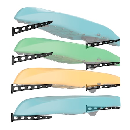 Koova 4 Tier Wall Mount Kayak Storage Rack 30 KV-WALL-K4-30